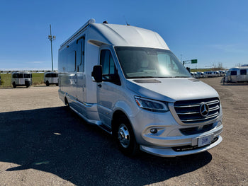 
Used 2021 Airstream Atlas MURPHY Suite Touring Coach - Silver Exterior - Lux White Interior - VIN: 1B9KUWH22MJ306470 - Stock #RC1000