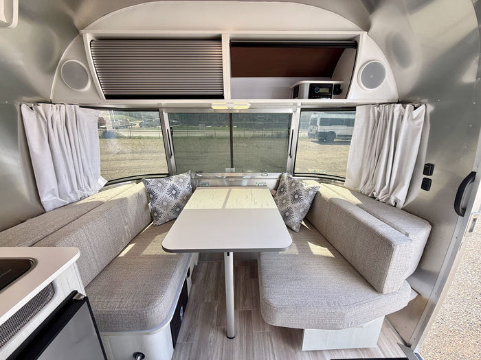 
New 2026 Airstream Bambi 16RB Travel Trailer - Dune Exterior - White Cypress Interior - VIN: 1STHMAC19TJ579975 - Stock #R60028