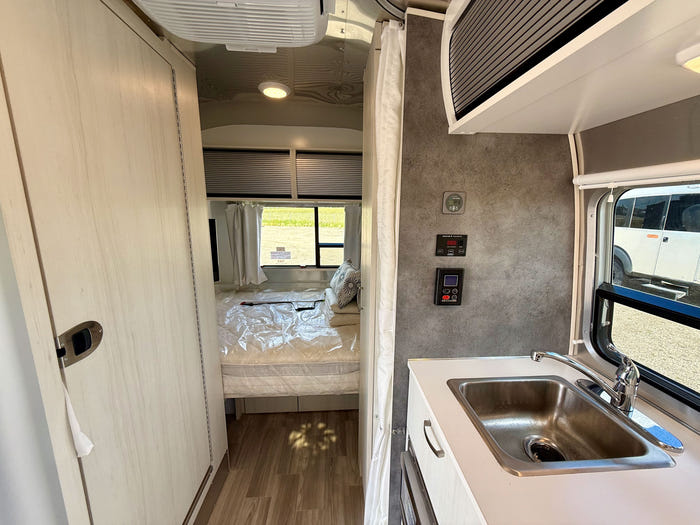 
New 2026 Airstream Bambi 16RB Travel Trailer - Dune Exterior - White Cypress Interior - VIN: 1STHMAC19TJ579975 - Stock #R60028