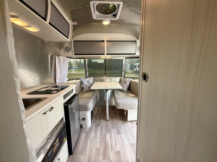 
New 2026 Airstream Bambi 16RB Travel Trailer - Dune Exterior - White Cypress Interior - VIN: 1STHMAC19TJ579975 - Stock #R60028