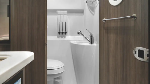 Compact, Multifunctional Restroom