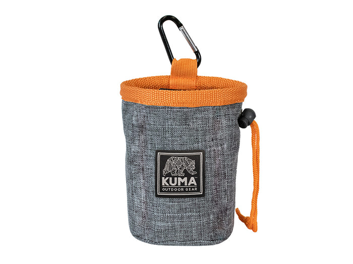 1 Good Dog Treat Pouch - Heather Grey Orange 869-KM-GDTP-OG