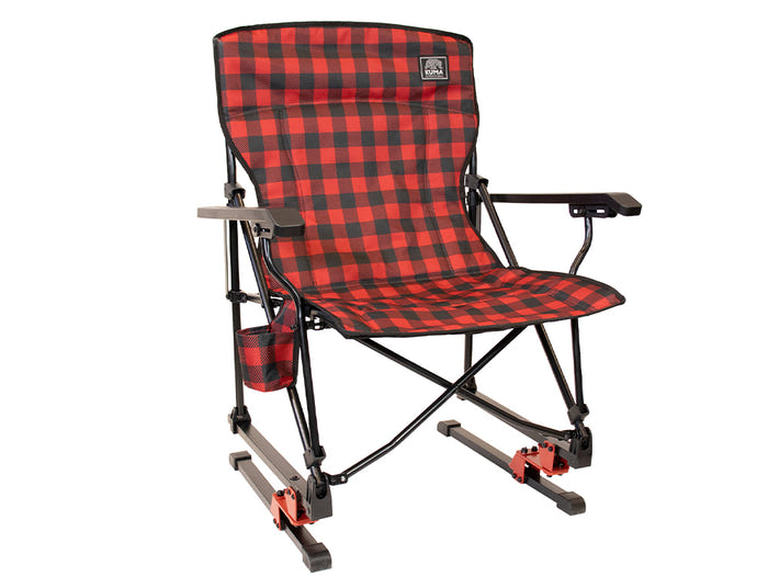 1 Spring Bear Chair Quad Fold -Red Black 886-KM-SBCQF-RB