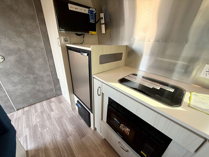 
New 2026 Airstream Bambi 22FB Travel Trailer - Ocean Exterior - White Cypress Interior - VIN: 1STVMAF10TJ577188 - Stock #R60004
