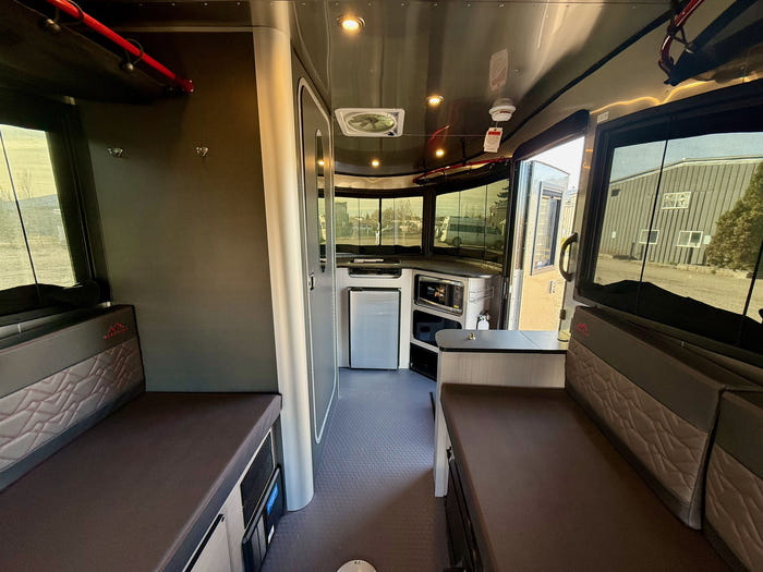 
New 2026 Airstream Basecamp 16X Travel Trailer - Scarlett Peak Exterior - Carbon Cloth Interior - VIN: 1SMG4DC11TJ210083 - Stock #R60018
