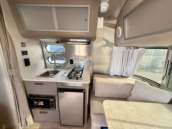 
New 2026 Airstream Caravel 16RB Travel Trailer - Pebble Exterior - Tonal Tweed Interior - VIN: 1STHMAC14TJ579978 - Stock #R60030