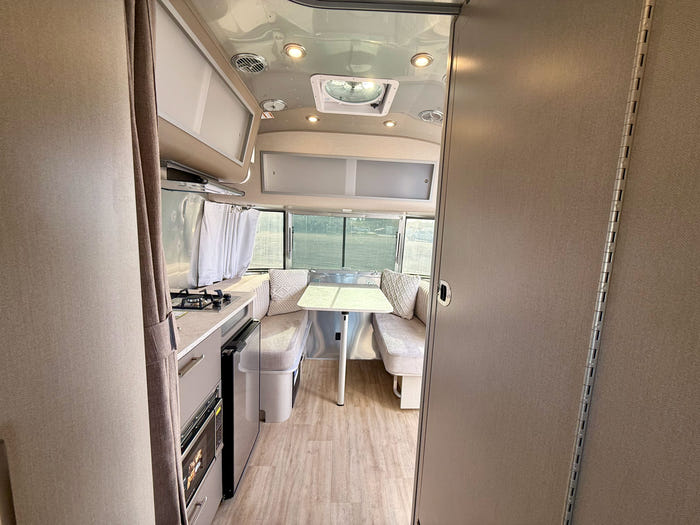 
New 2026 Airstream Caravel 16RB Travel Trailer - Pebble Exterior - Tonal Tweed Interior - VIN: 1STHMAC14TJ579978 - Stock #R60030