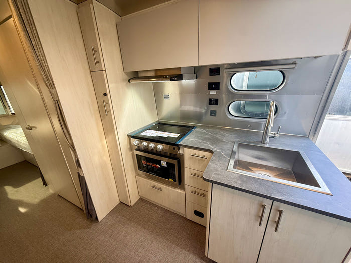 
New 2026 Airstream Flying Cloud 25FB Travel Trailer - Seattle Mist Exterior - Sunlit Maple Interior - VIN: 1STJ9YJ27TJ579965 - Stock #R60031