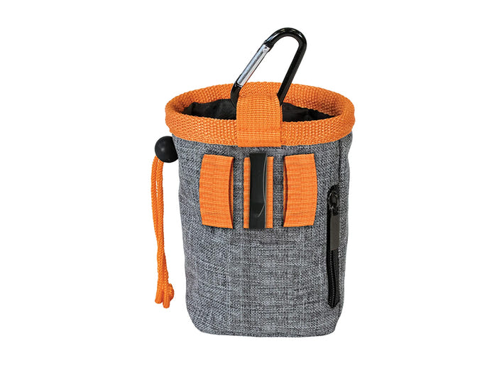 2 Good Dog Treat Pouch - Heather Grey Orange 869-KM-GDTP-OG