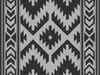 2 Sante Fe Boho Outdoor Mat - 12x9 - Black Grey 877-KM-SFB-GB-12