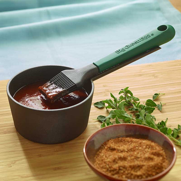 Cast Iron Sauce Pot w/ Brush