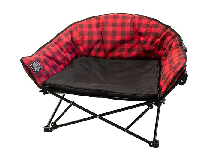 Lazy Bear Dog Bed - Red Plaid 844-KM-DG-RPB