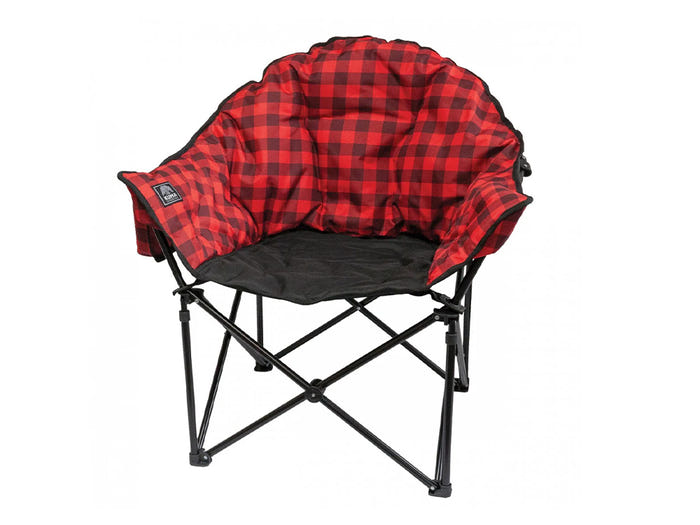 Lazy Bear HEATED Chair w  Power Bank - Red Black 892-KM-LBBTHCH-RB