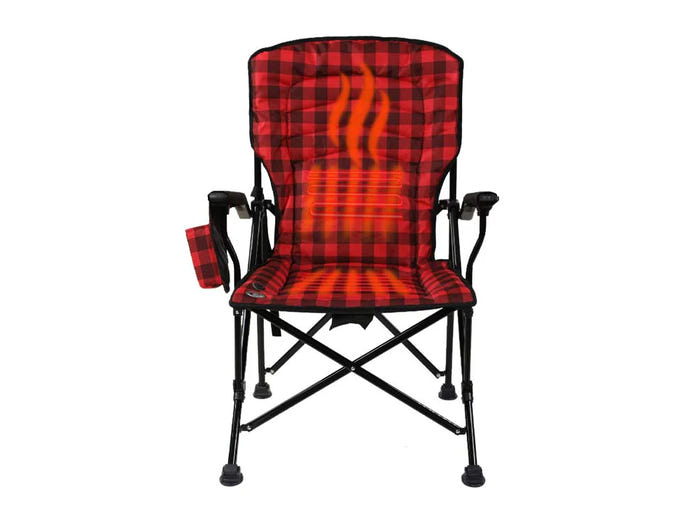 Switchback HEATED Chair - Red Black 887-KM-SBHC-RB